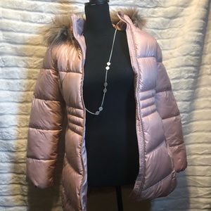 Micheal Kors Girls Coat Rose Gold Color